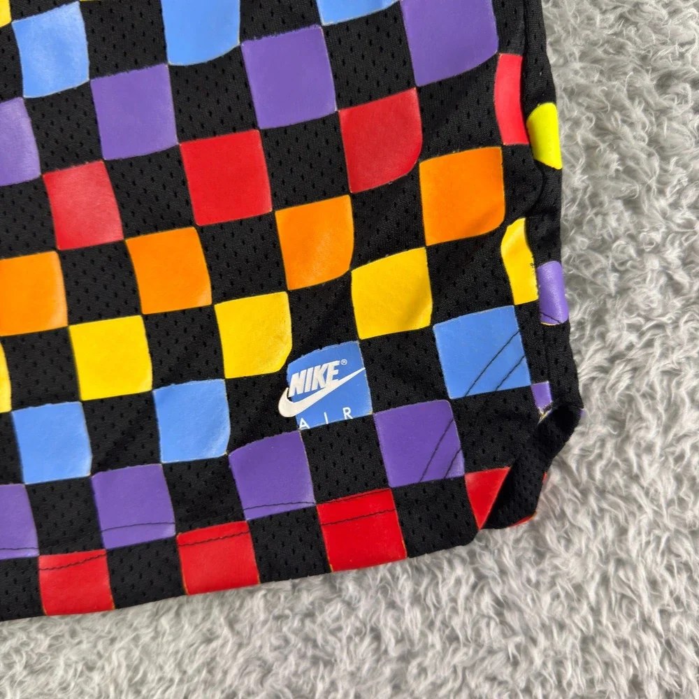 VTG Jordan Nike Air Mens Mesh Basketball Shorts Multi-Color Polka Dot M